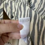 Thumbnail for Minus Nine blouse, size 38, zebra-print brown