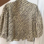 Thumbnail for Minus Nine blouse, size 38, zebra-print brown