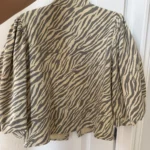 Thumbnail for Minus Nine blouse, size 38, zebra-print brown