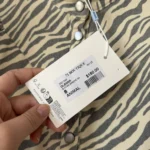 Thumbnail for Minus Nine blouse, size 38, zebra-print brown
