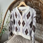 Featured thumbnail for Cardigan motif losanges