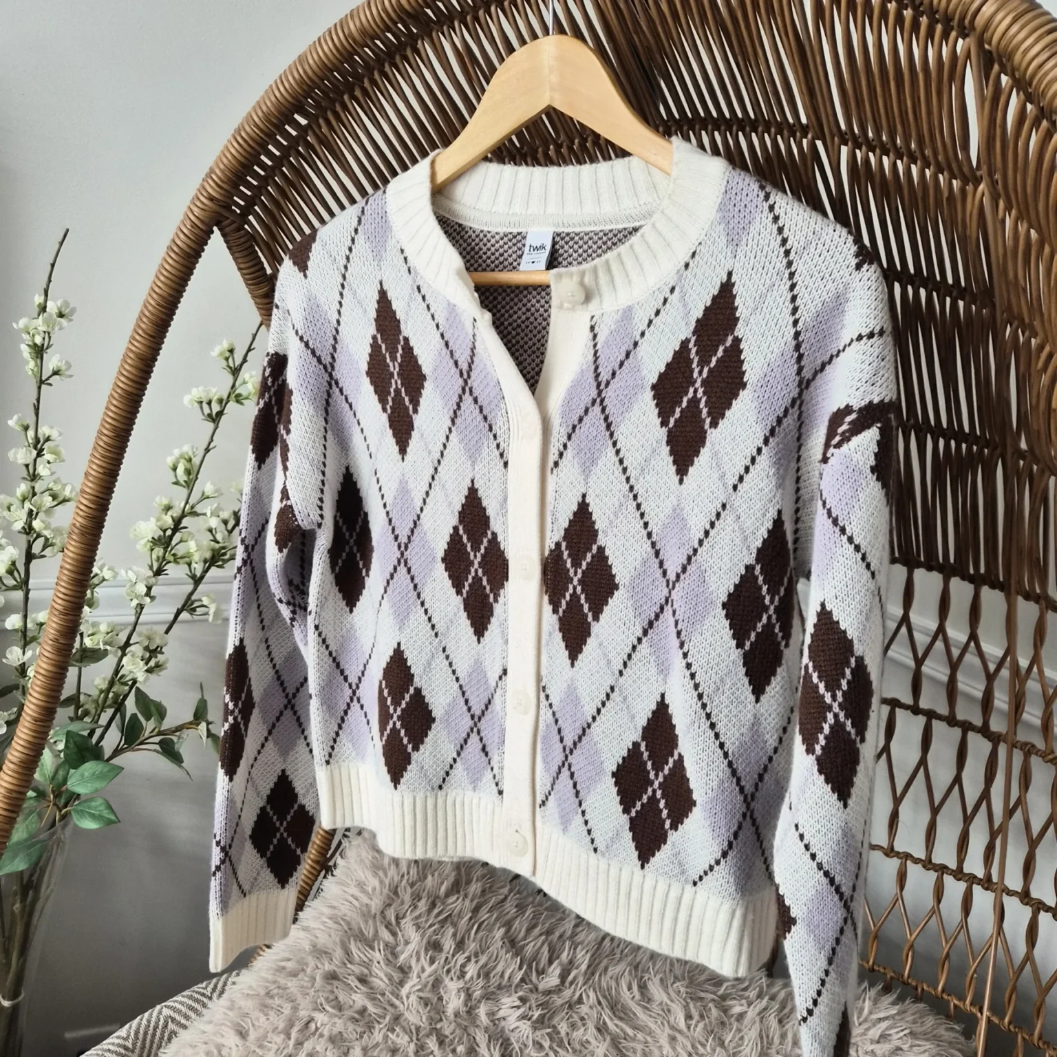 Featured image for Cardigan motif losanges