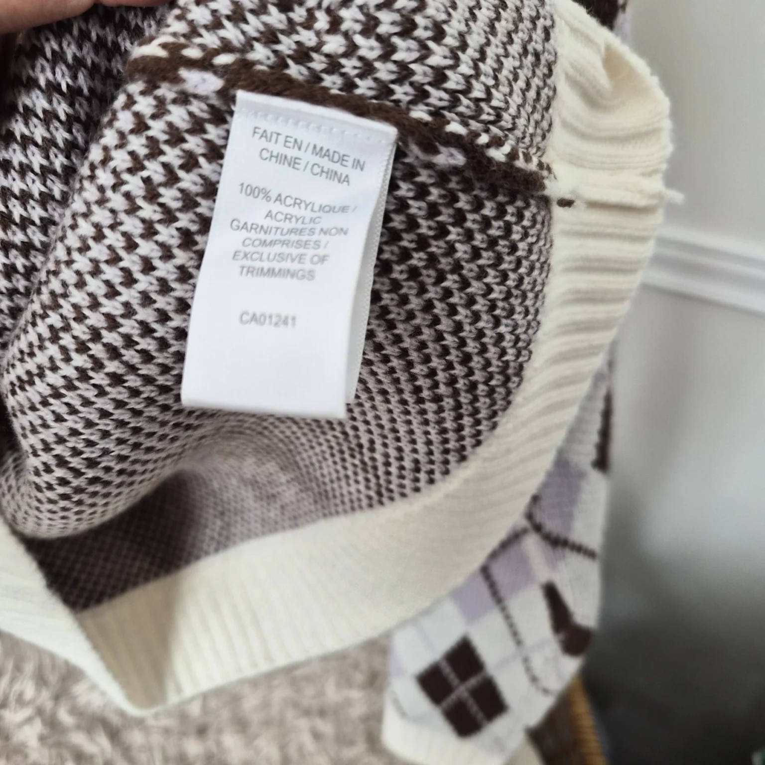 Image for Cardigan motif losanges
