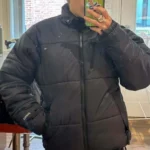 Thumbnail for Manteau d’hiver noir puffer Jackfield