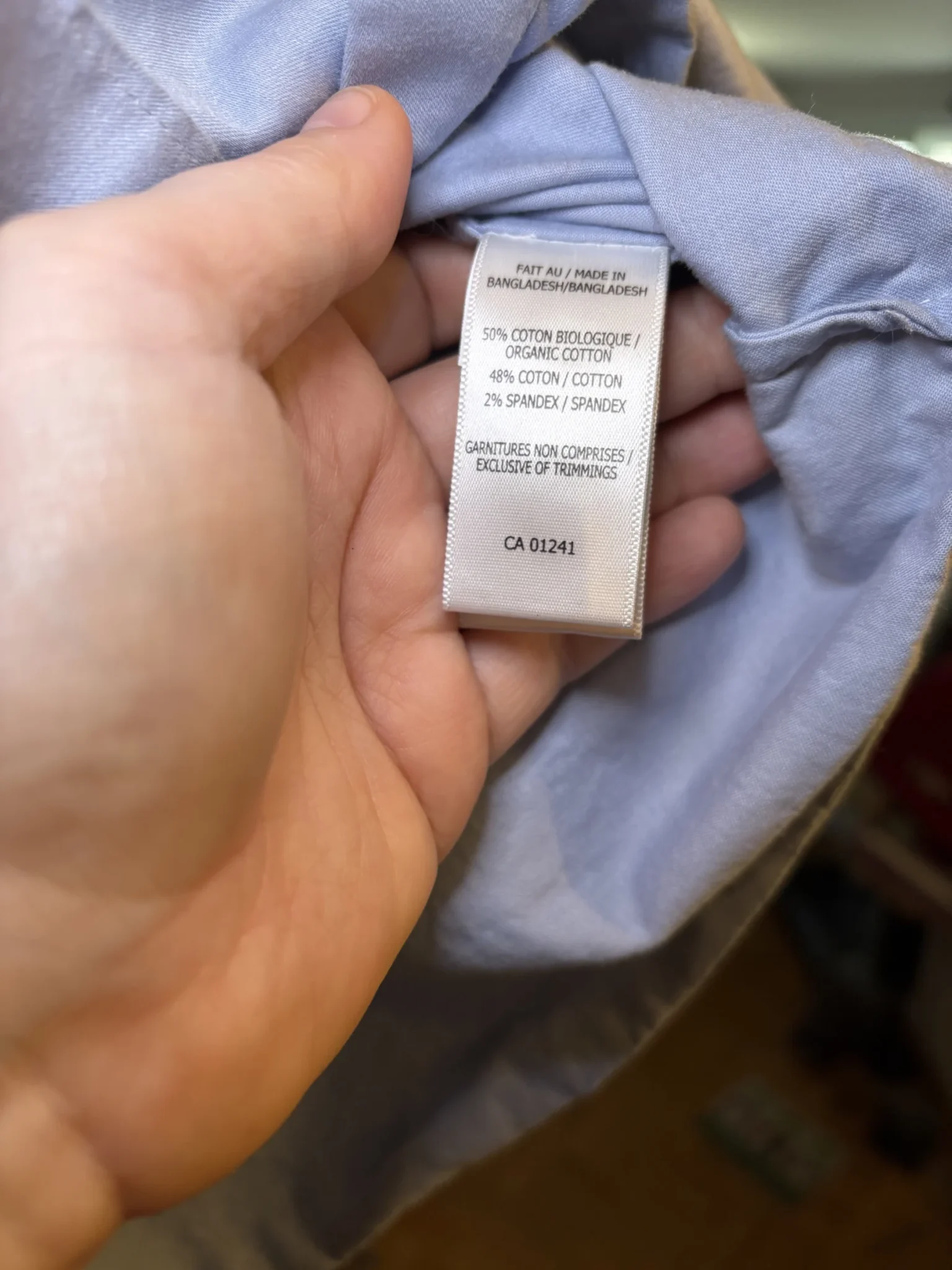 Image for Chemise manche longue bleu pâle