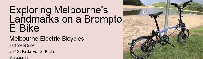 Exploring Melbourne's Landmarks on a Brompton E-Bike  