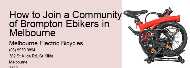 How to Join a Community of Brompton Ebikers in Melbourne 