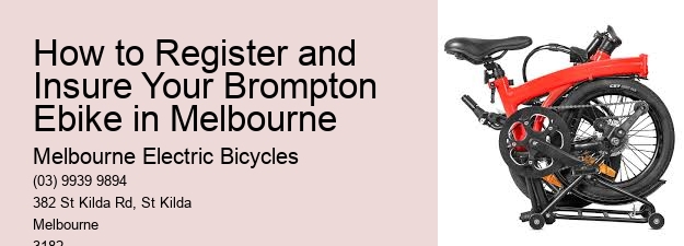 How to Register and Insure Your Brompton Ebike in Melbourne 