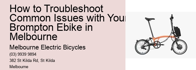 How to Troubleshoot Common Issues with Your Brompton Ebike in Melbourne 