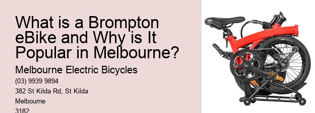 What is a Brompton eBike and Why is It Popular in Melbourne?