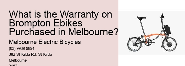 What is the Warranty on Brompton Ebikes Purchased in Melbourne?