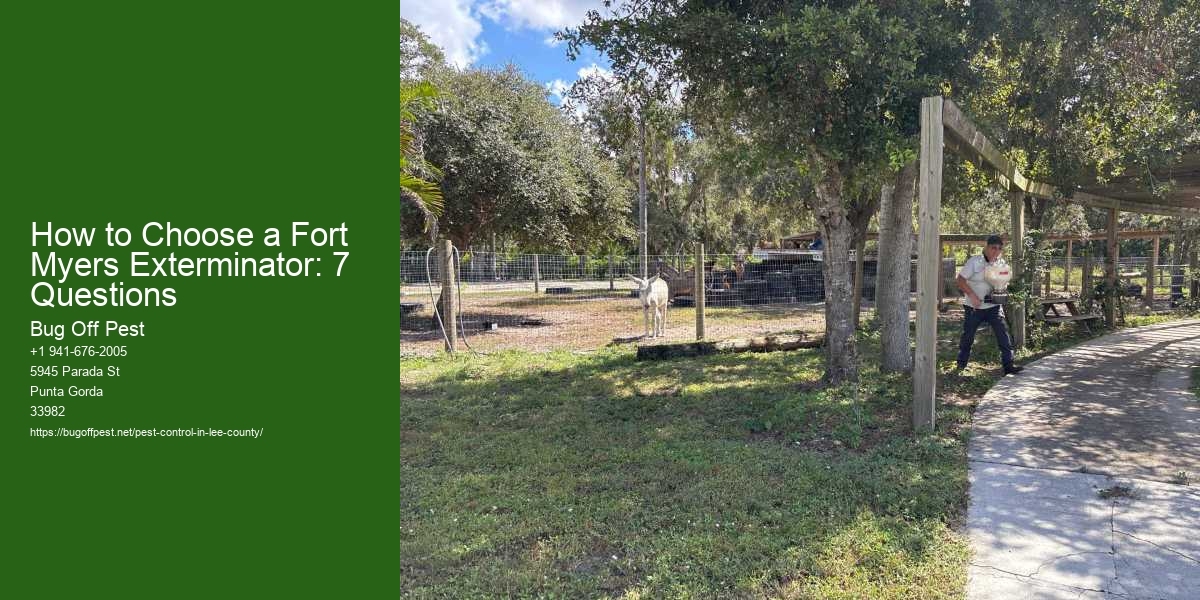 How to Choose a Fort Myers Exterminator: 7 Questions