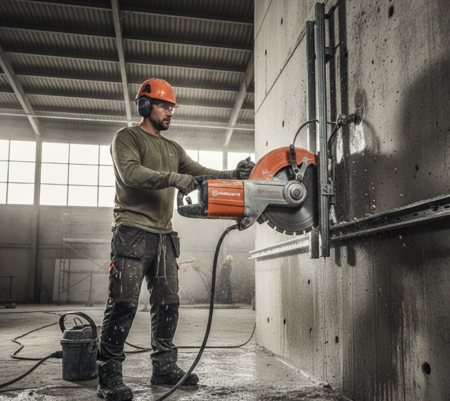 Husqvarna WS 220 Wall Saw with replacement parts