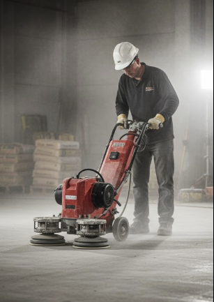 concrete floor grinder operator grip handle