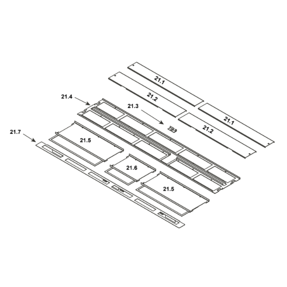 #21 Base Pan-No Media- No Lights W/Granite Option