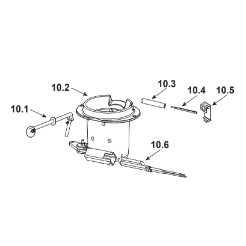 #10 Firepot Assembly And Associated Parts