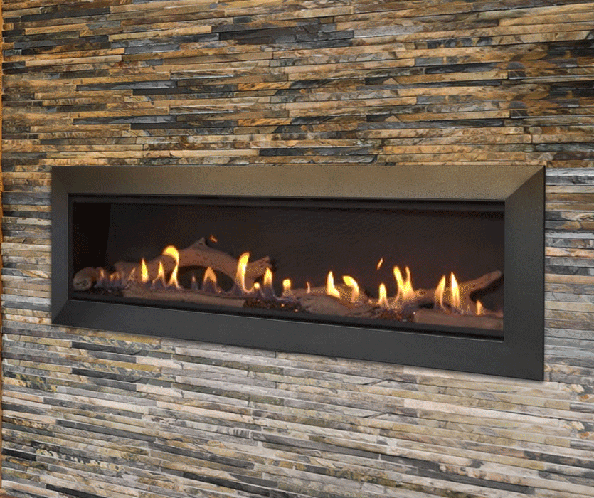 Majestic ECHEL72IN -C Echelon II 72" DV Nat Gas Fireplace w/ IntelliFire