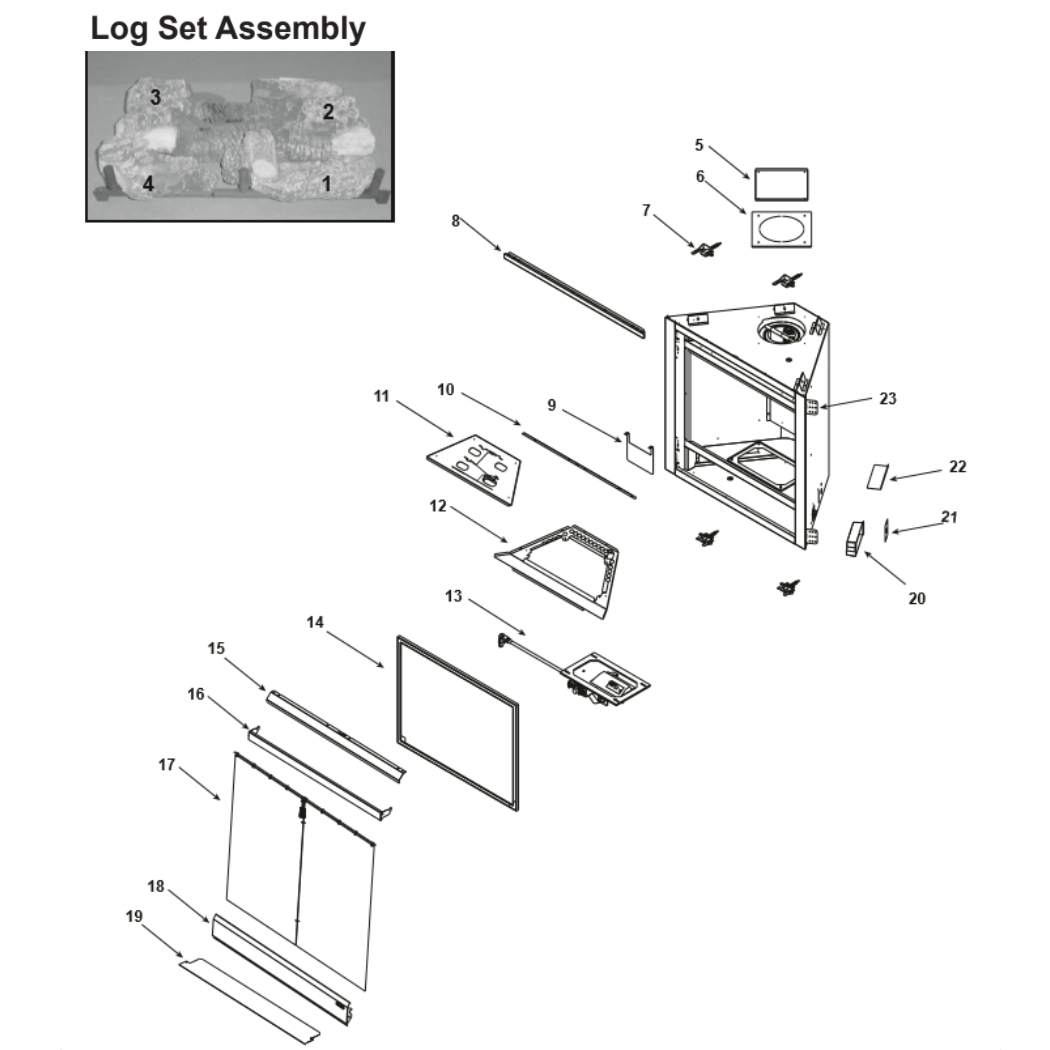 ND3630MI Novus 30" Gas Fireplace - DV