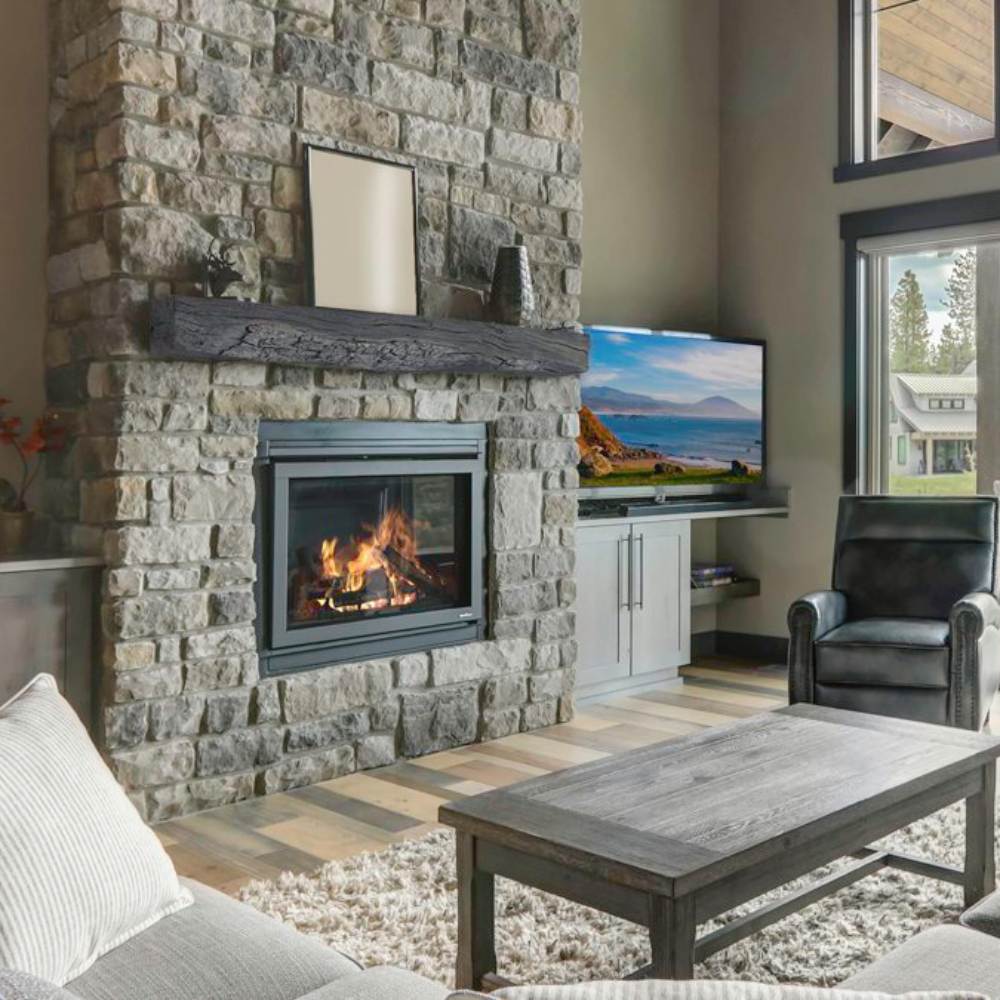 Lexington Hearth 7116 RH-5-LH-EC Rickhouse Eclipse 5' Beam Mantel