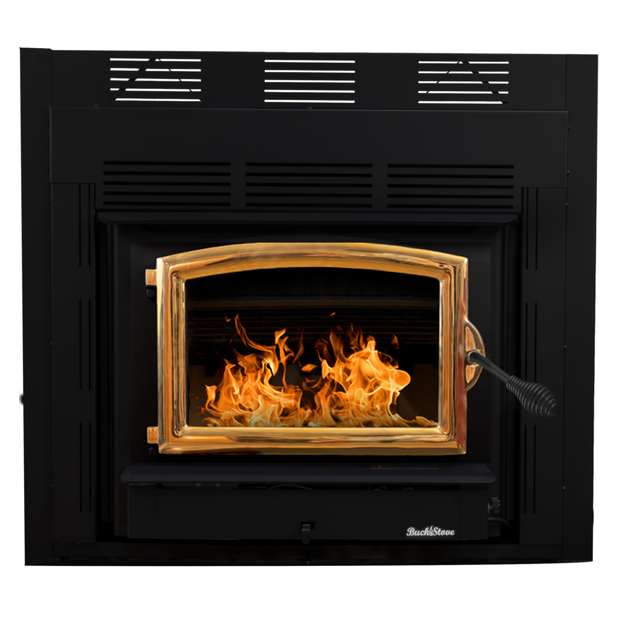 BuckStove FPZC74 Non-Catalytic Wood-Burning Stove with Black Door