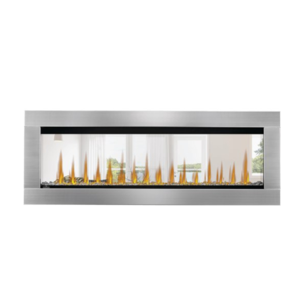 Napoleon NEFBD50HE-SS-TRIM Stainless Steel Surrounds to Accommodate 2" X 8" Wall Installation (for Both Sides) for CLEARion Elite 50