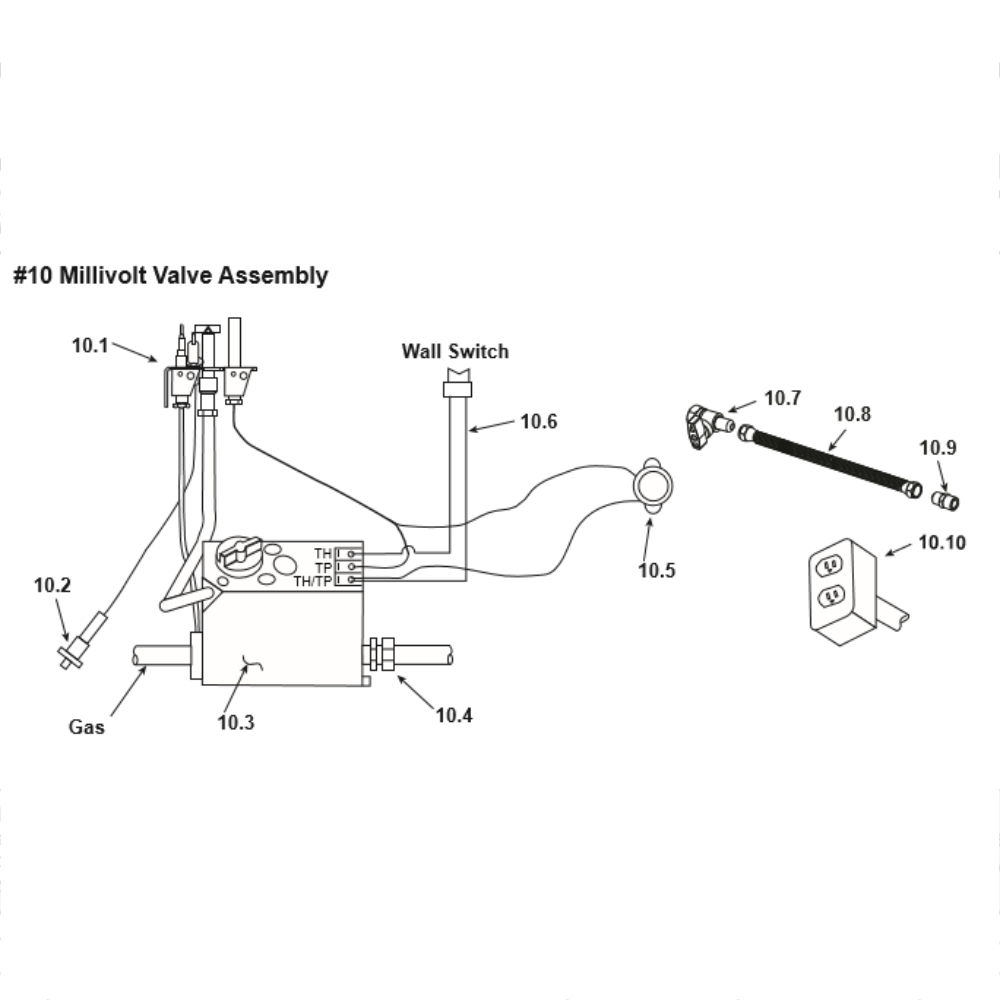 G270M #10 Millivolt Valve Assembly