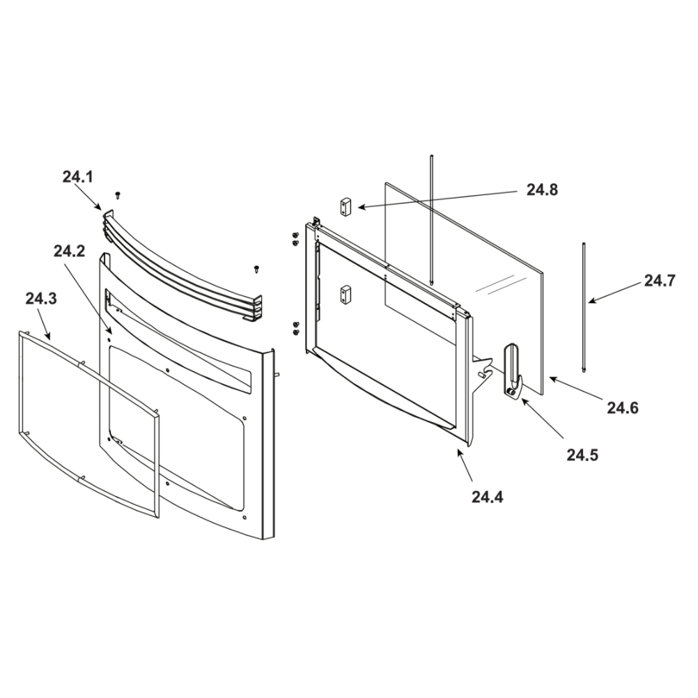 SANTA-FE (Pre 4/09) #24 Door And Face Assembly