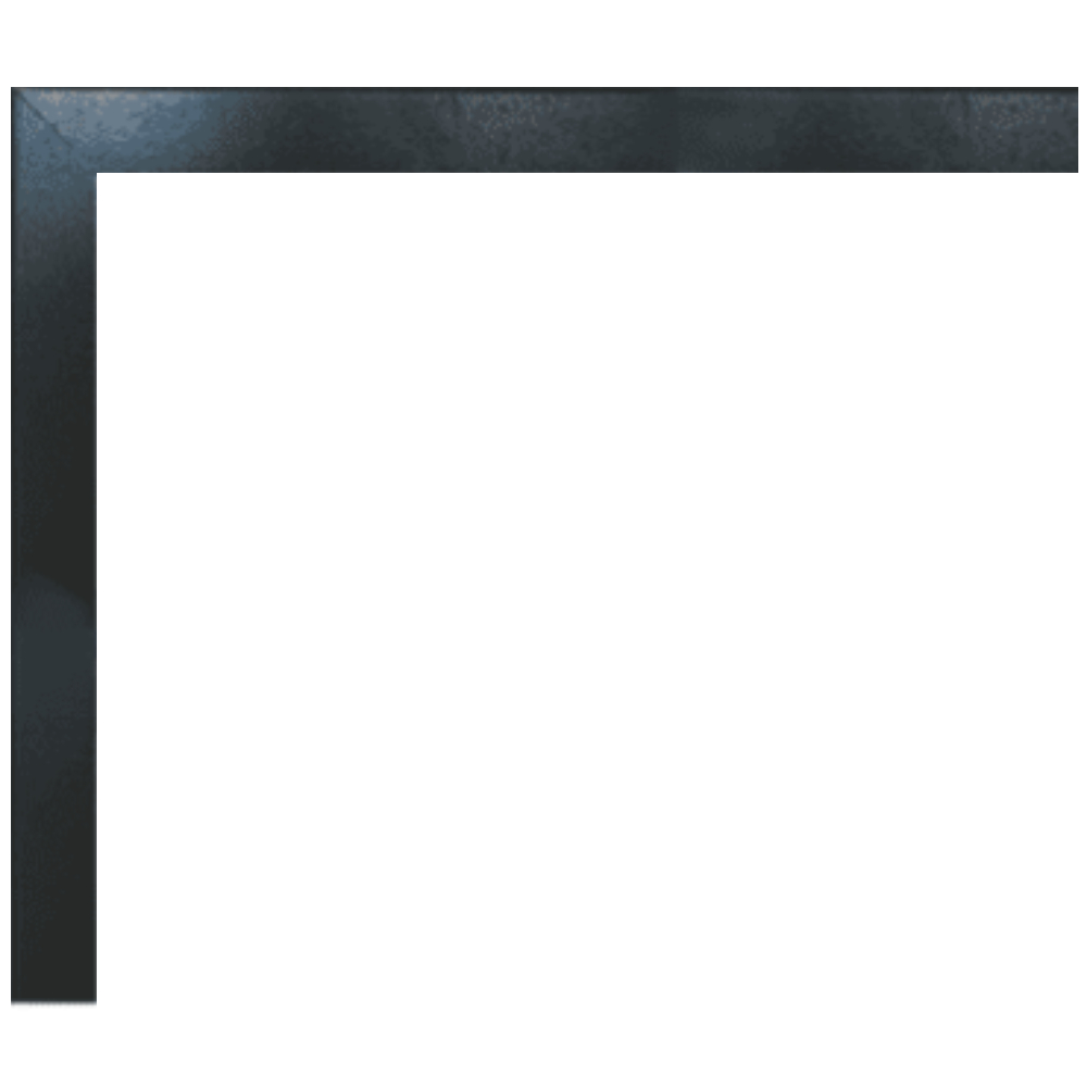 Empire DF722LBLX Textured Black 1.5-in. Beveled Frame