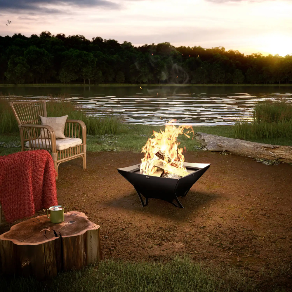 Drolet DE00402 Nordet Medium Outdoor Fireplace