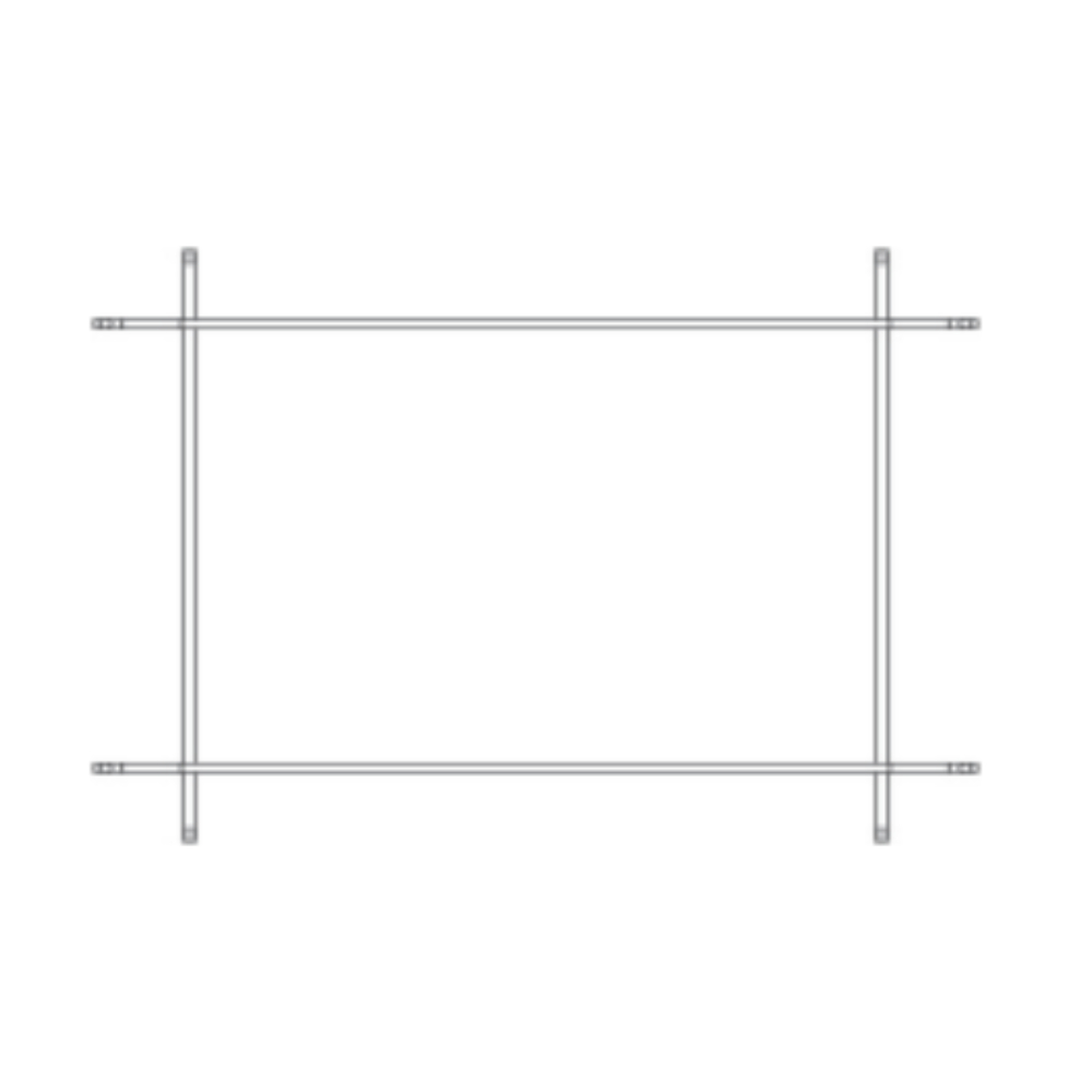 Empire DFF36CPD Distressed Pewter Rectangle Forged Iron Inset