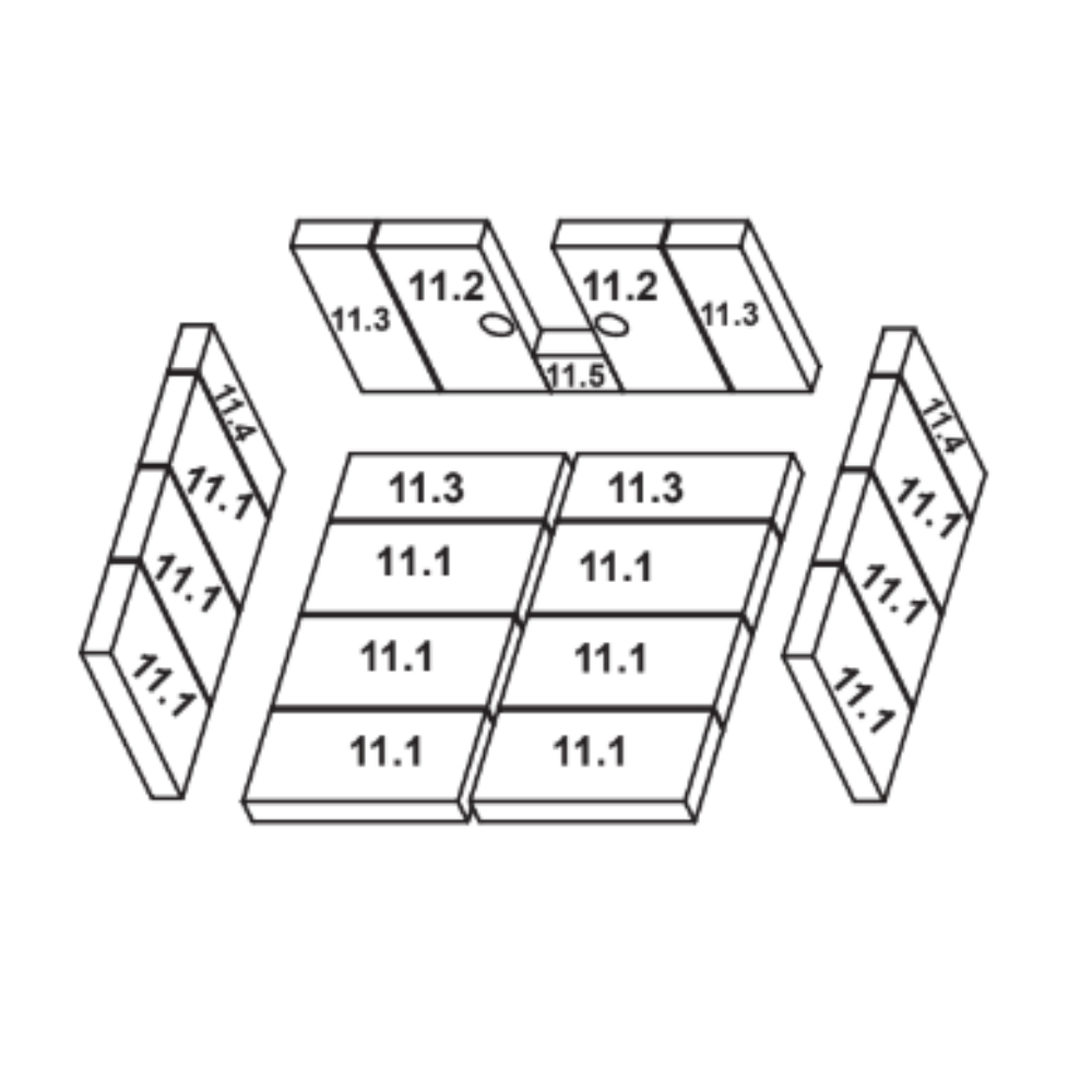 #11 Brick Set 831-1830