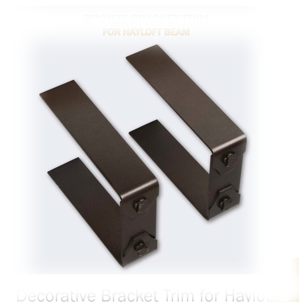 Lexington Hearth 7427 DBT-2-LH-BZ Decorative Bracket Trim Bronze (Set of 2) for Hayloft Beam