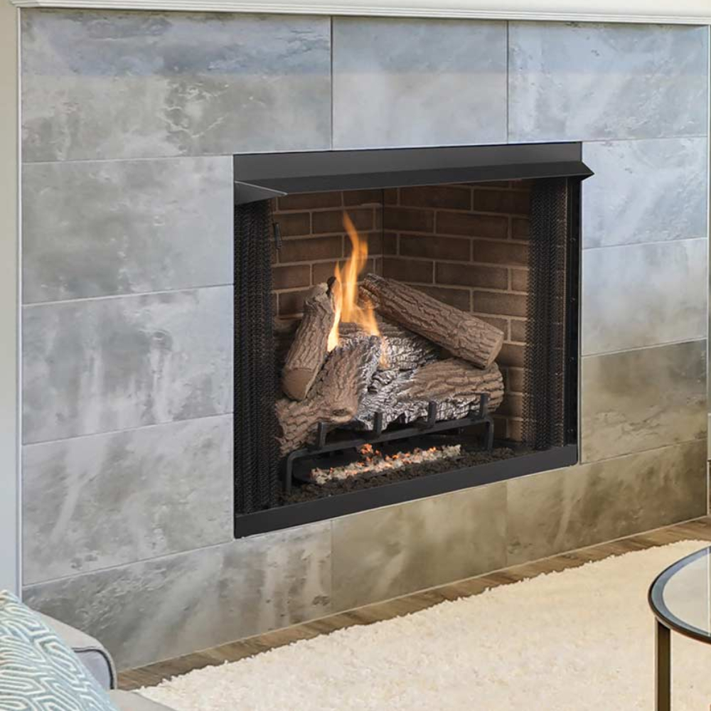 IHP Superior VRT3132F 32" Firebox 24" Tall Opening Back Bay Brown Fiber Liners F3308