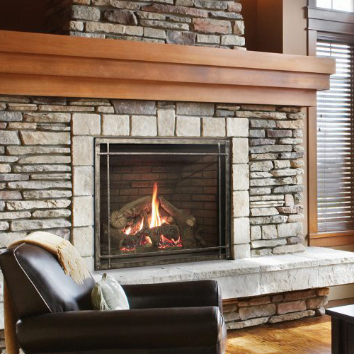 Empire DVCT40CBP95N Rushmore Clean-Face DV 40" Nat-Gas Fireplace w/TruFlame Tech