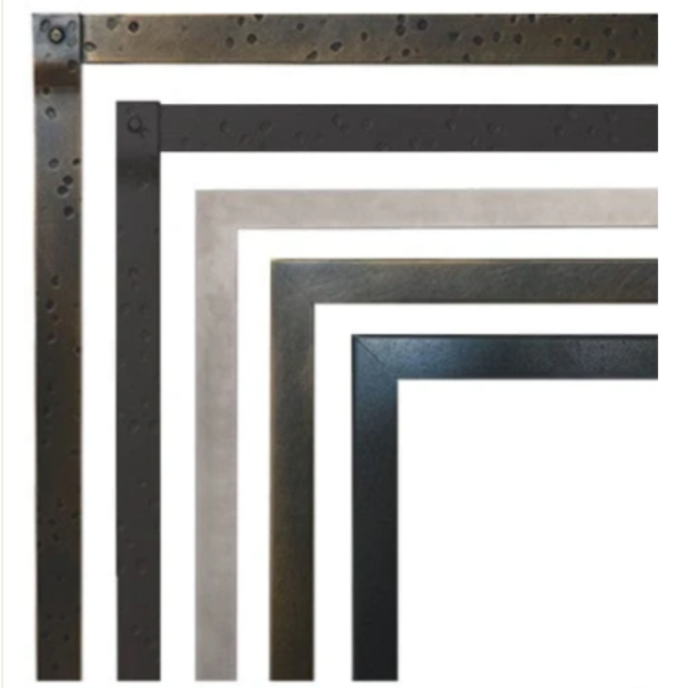 Empire DFF40CPD Distressed Pewter Rectangle Forged Iron Inset