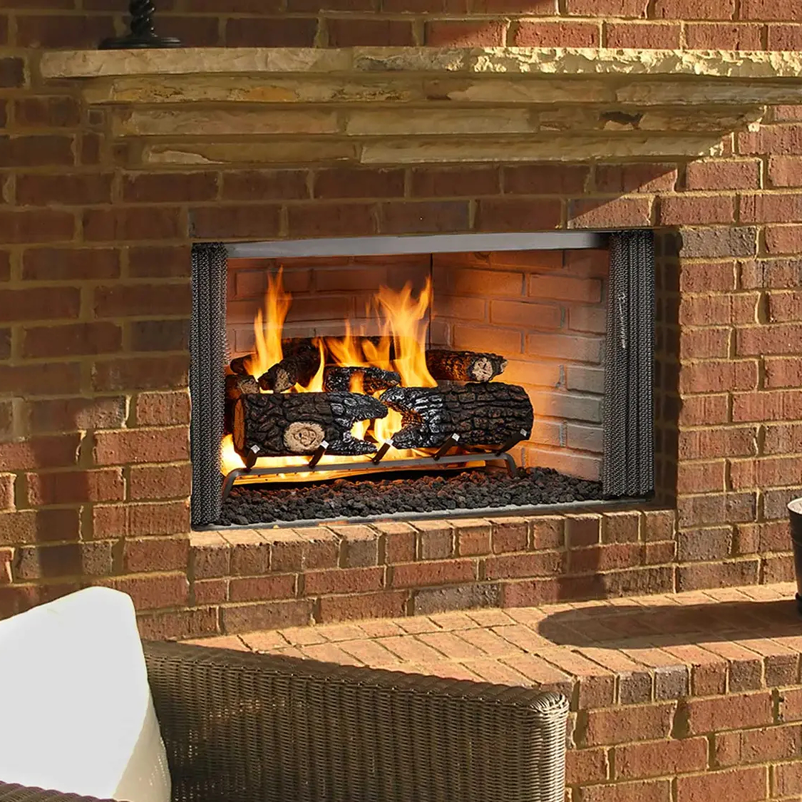 Majestic Villawood Outdoor Wood Fireplace