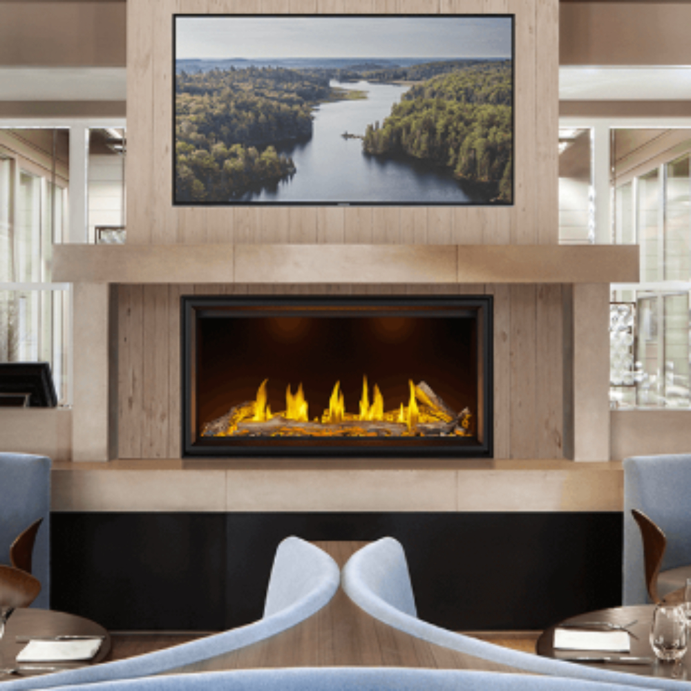 Napoleon Tall Linear Vector Series Direct Vent Gas Fireplace