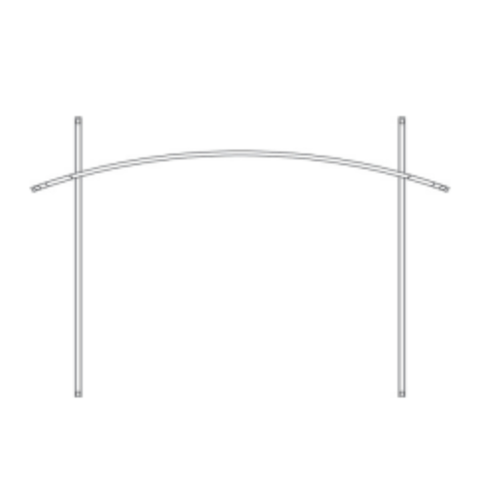 Empire DFF36RBL Black Arch Forged Iron Inset