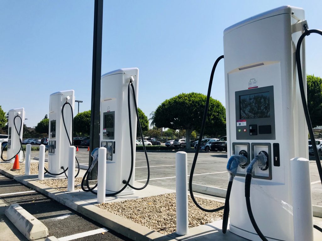 electric construction equipment charging station