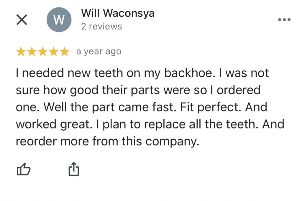 Romac Industrial Parts backhoe teeth review