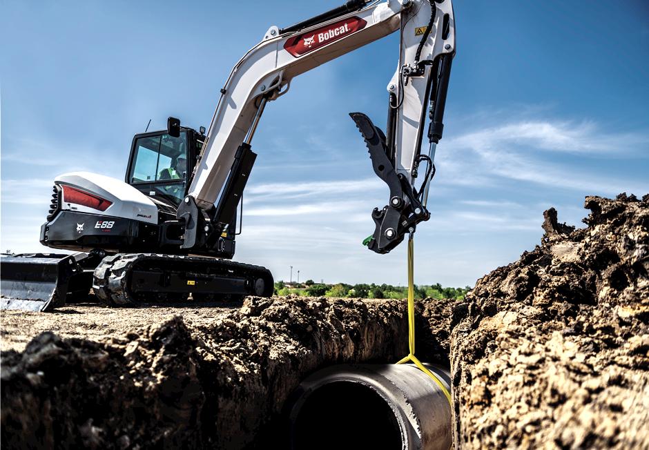 Bobcat excavator tracks