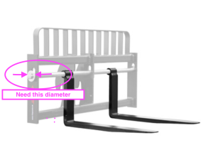 Heavy equipment parts: telehandler forks