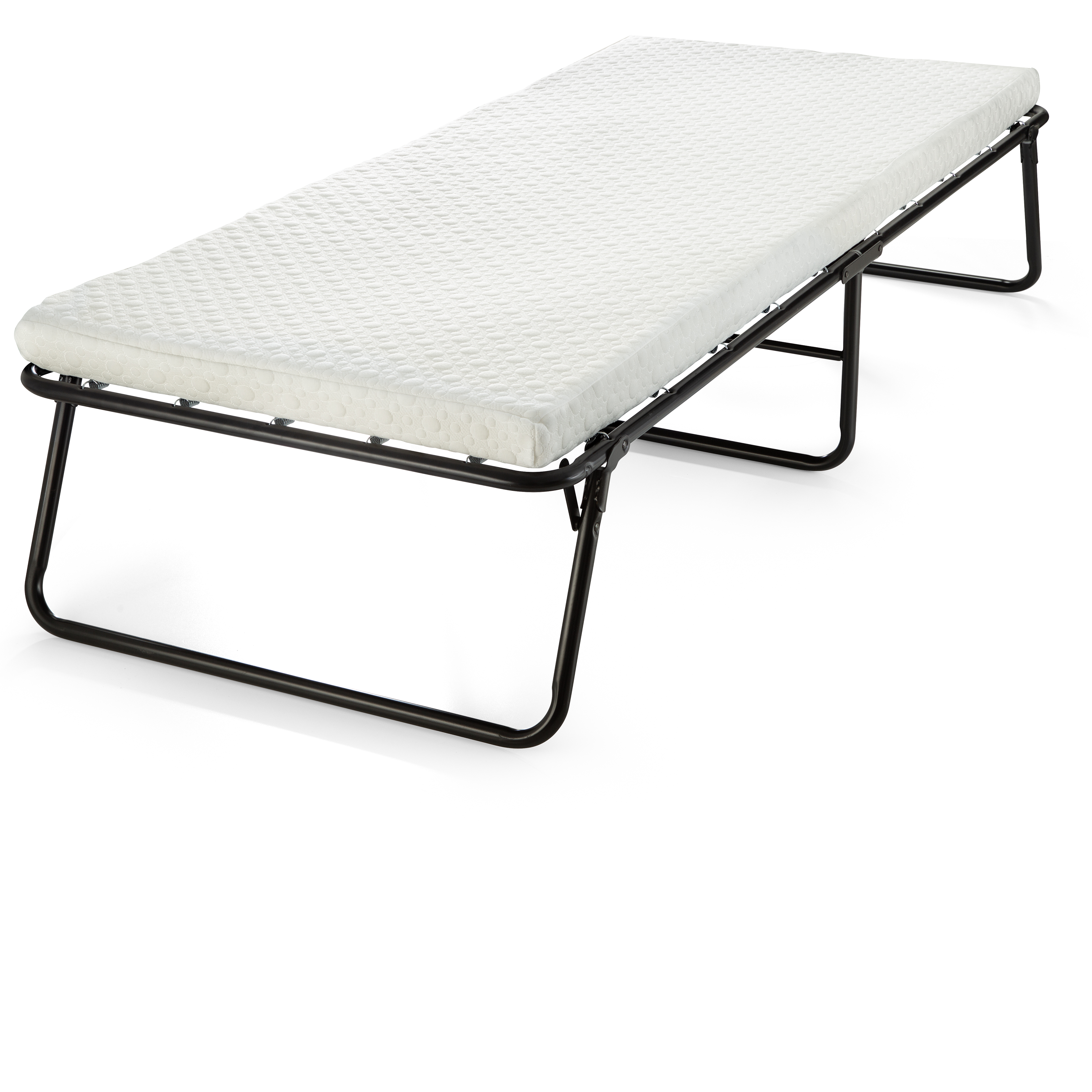 Folding Cot - 3 Inch Memory Foam Mattress, No Wheels