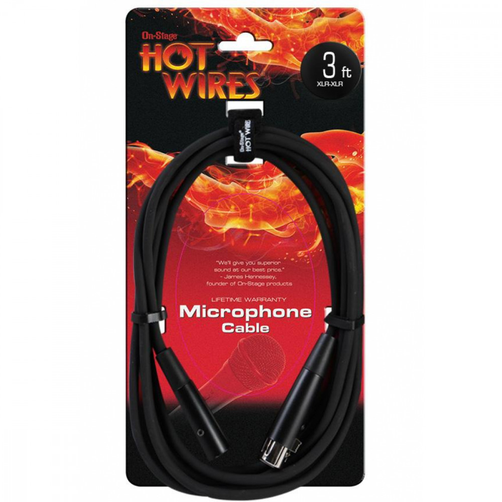 On-Stage MC12-3 XLR Microphone Cable