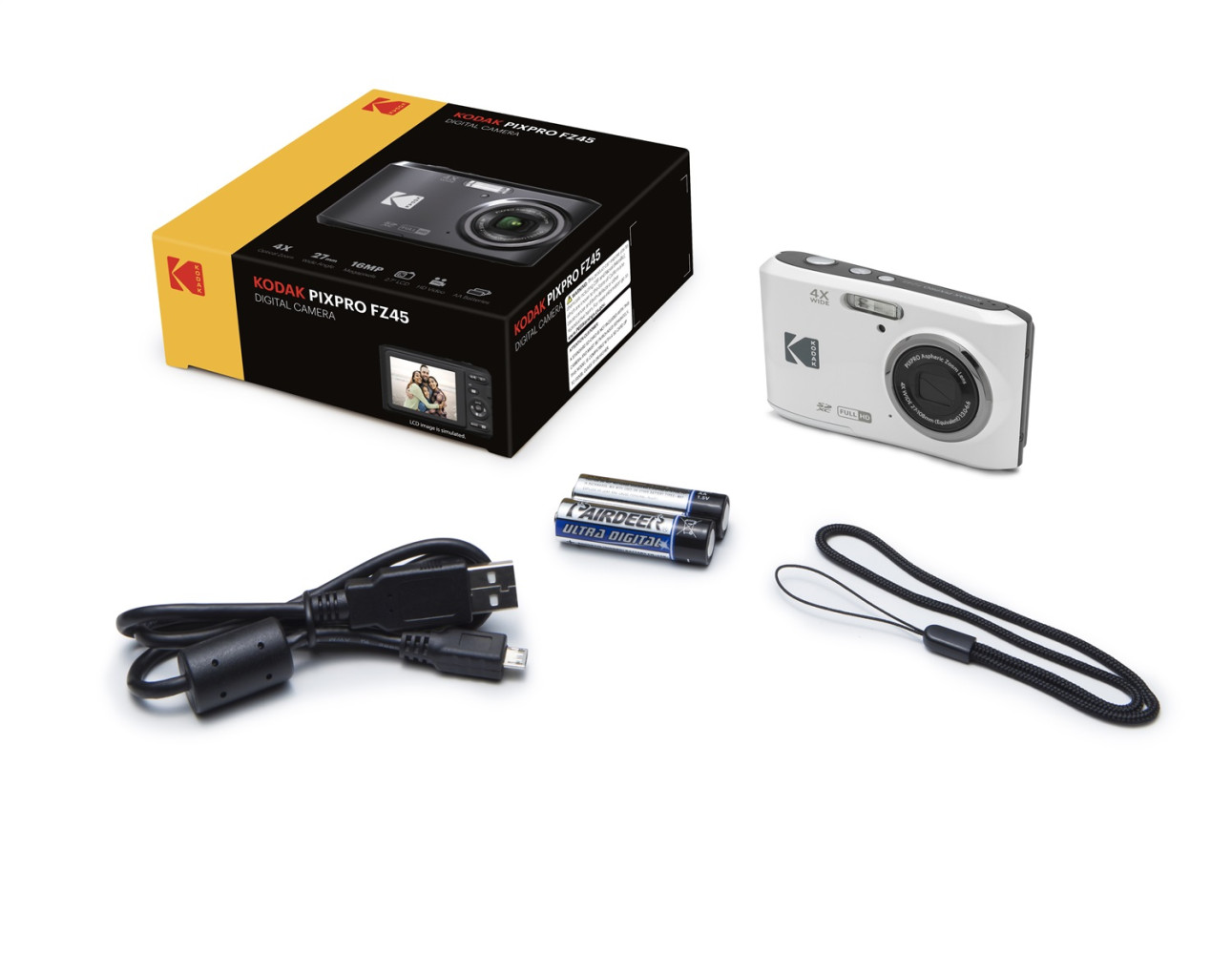 Kodak PIXPRO FZ45 Digital Point & Shoot Camera Bundle with accessories