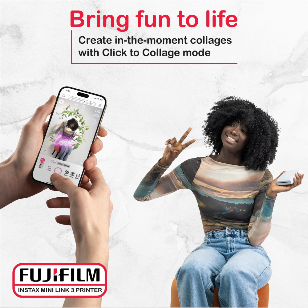 Fujifilm Instax Mini Link 3 Printer Bundle