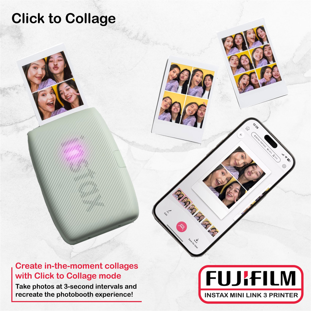 Fujifilm Instax Mini Link 3 Printer Bundle