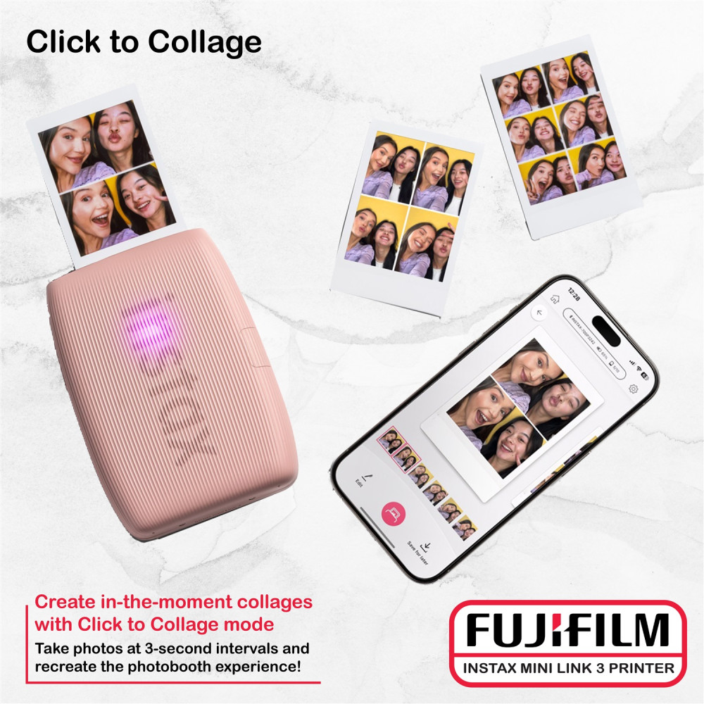 Fujifilm Instax Mini Link 3 Printer Bundle
