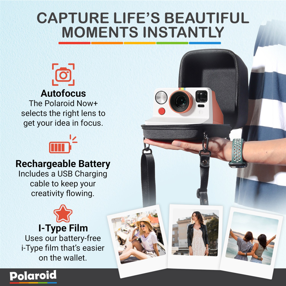 Polaroid Now Generation 3 I-Type Instant Camera Bundle