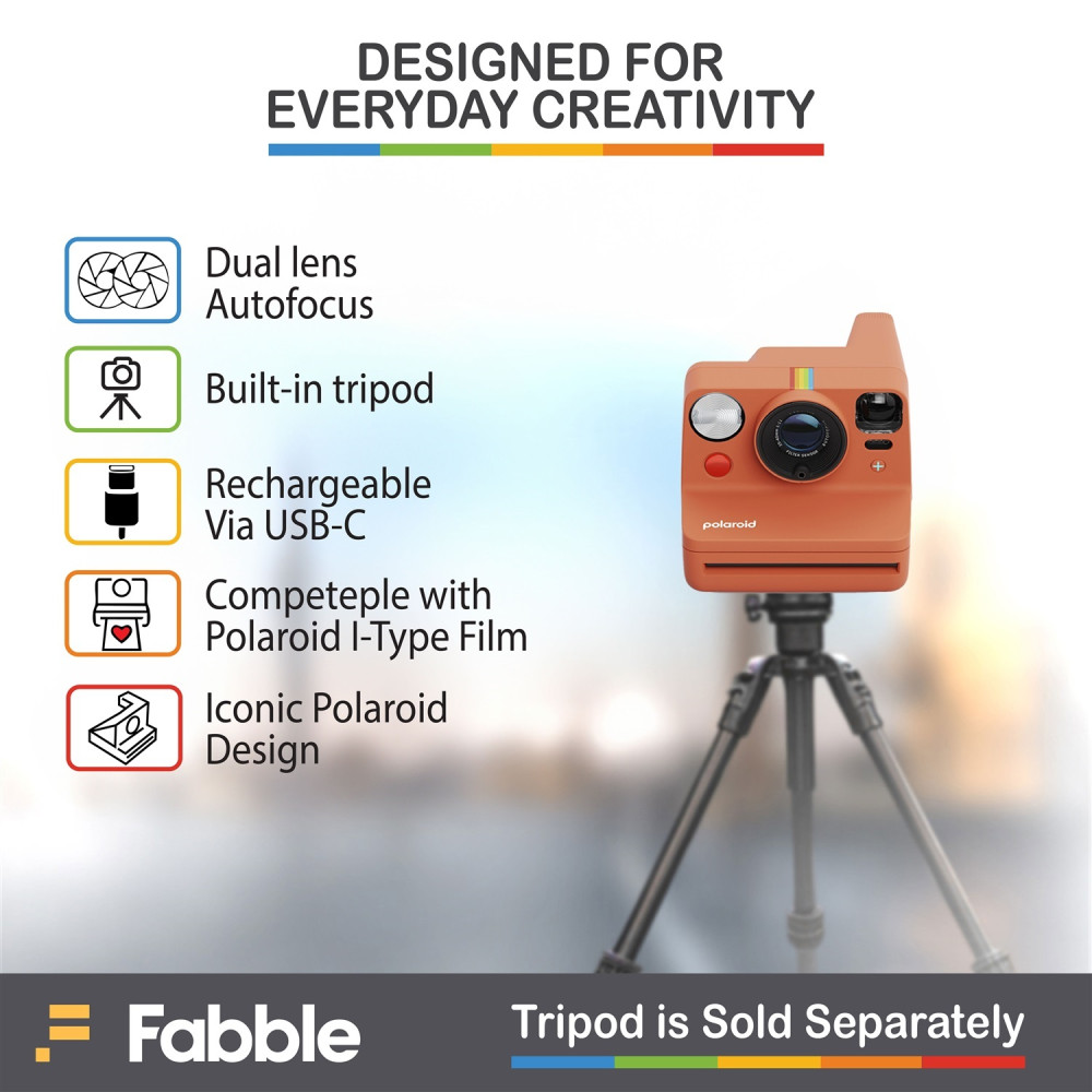 Polaroid Now+ Generation 3 I-Type Instant Film Camera (Black) Bundled with Accessories